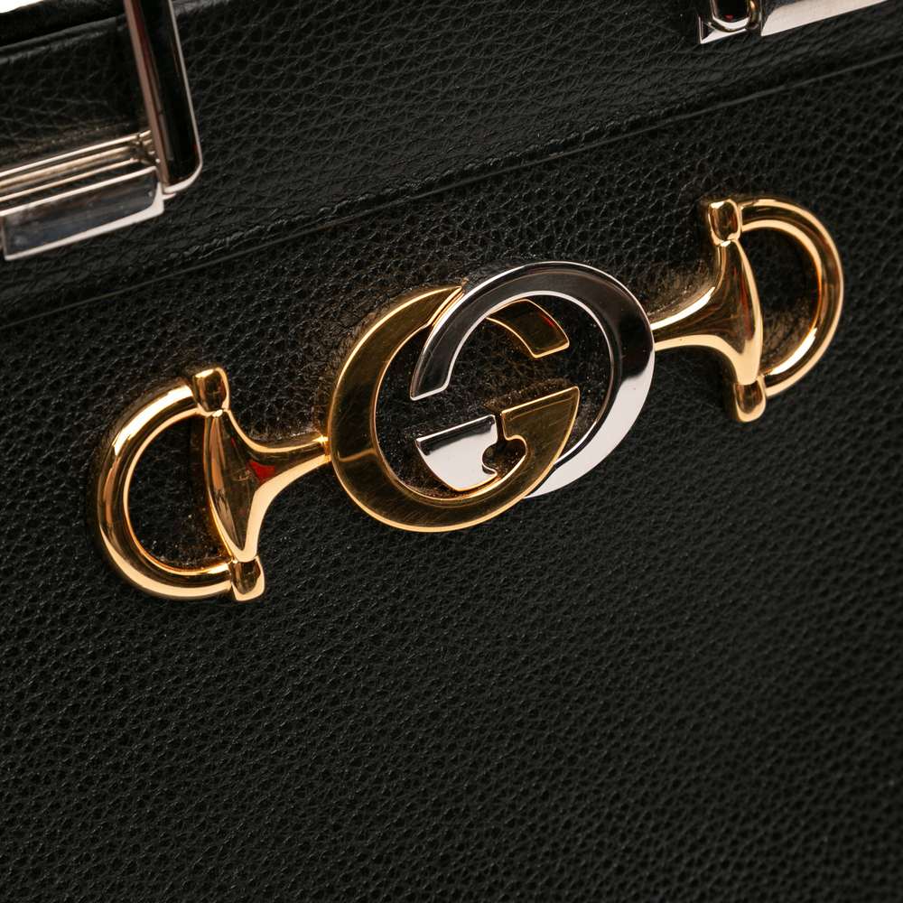 Pre-Loved Gucci Small Grained Calfskin Zumi Top Handle Bag - Picture 8 of 10